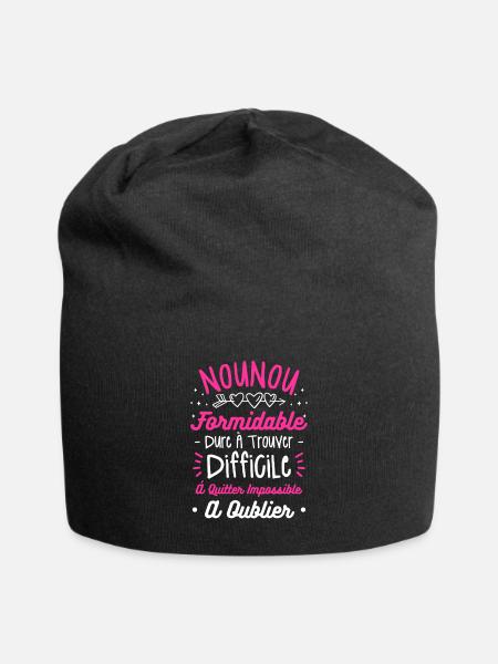 Nounou Formidable Dure À Trouver Difficile À - Bonnet en jersey - noir