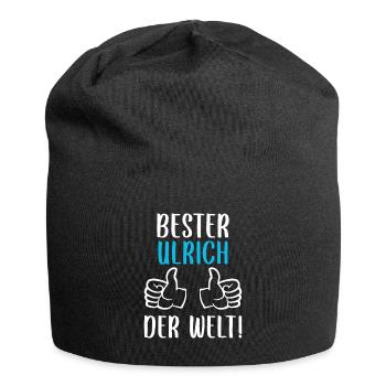 Ulrich Vorname Name Geburtstag - Jersey-Beanie - Schwarz - Vorne
