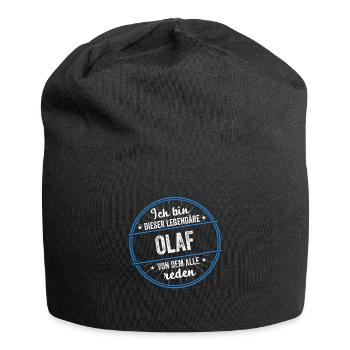 Ich bin dieser legendärer Olaf Name - Jersey-Beanie - Schwarz - Vorne