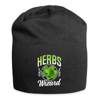 Herbe Wizard Herboristerie de jardin d’herbes - Bonnet en jersey - noir - Devant