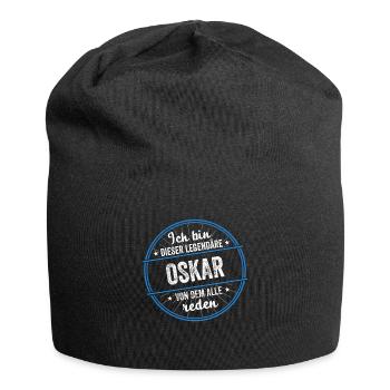 Ich bin dieser legendärer Oskar Name - Jersey-Beanie - Schwarz - Vorne