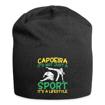 Capoeira Geschenk Brasilien Kampfkunst Capoeira - Jersey-Beanie - Schwarz - Vorne