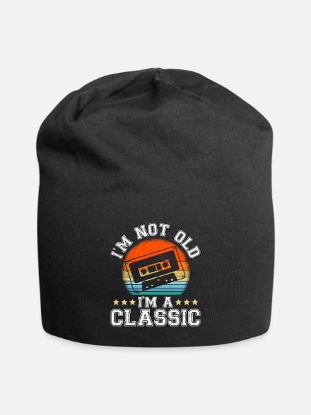 Je ne suis pas démodé je suis cassettes classiques - Bonnet en jersey - noir