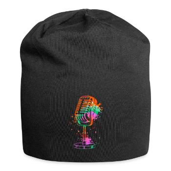 Microphone je suis un chanteur je suis un chanteur chante - Bonnet en jersey - noir - Devant
