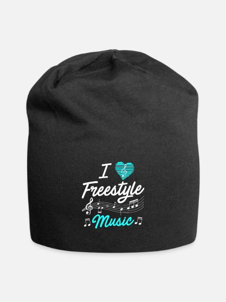 J'aime la musique freestyle - Bonnet en jersey - noir