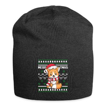 Ugly Christmas Sweater Tshirt Weihnachten Fuchs - Jersey-Beanie - Anthrazit - Vorne