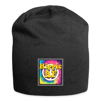 Hippie Geschenk Acidhead Flowerpower Hippi Hippy - Jersey-Beanie - Schwarz - Vorne