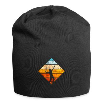 Tennis serve vintage gunge - Joueur de tennis - Bonnet en jersey - noir - Devant