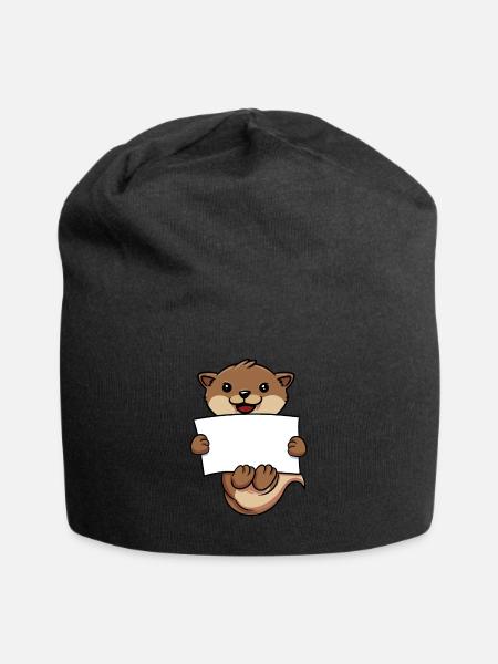 Seeotter Otter - Jersey-Beanie - Schwarz
