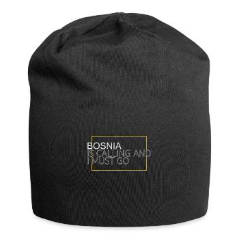 Bosnia Saying - Jersey Beanie - black - Front