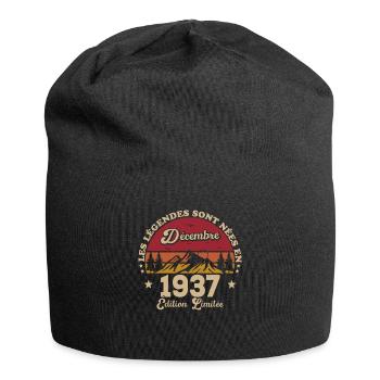 Les Légendes Sont Nées En Décembre 1937 - Bonnet en jersey - noir - Devant