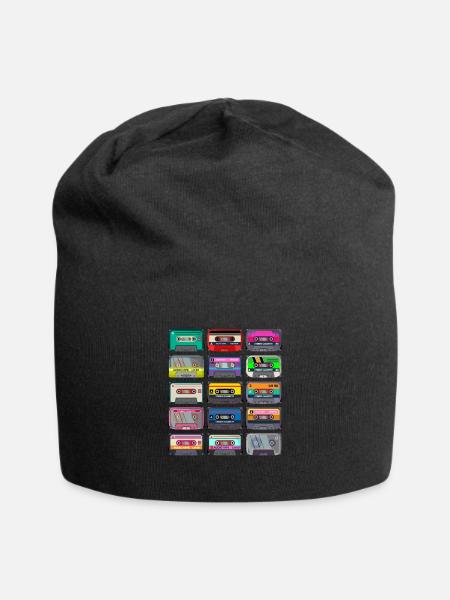 Cassette Mixtape Années 80 90s Cassette de musique - Bonnet en jersey - noir