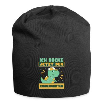 Ich Rocke Jetzt Den Kindergarten Maus - Jersey-Beanie - Schwarz - Vorne