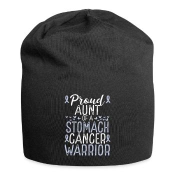 Stomach Cancer Awareness Movement for Aunt Ribbon - Jersey-Beanie - Schwarz - Vorne