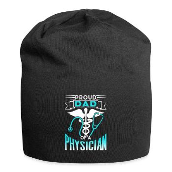 Fier père d’un médecin médecin médecin médecin médecin - Bonnet en jersey - noir - Devant