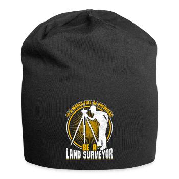 Engineer Life Surveying Surveyor Ba - Jersey Beanie - black - Front