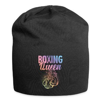 Boxing Queen - Jersey-Beanie - Schwarz - Vorne