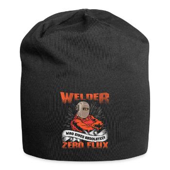 Pas de flux donné drôle de jeu de mots de soudage Ironworker - Bonnet en jersey - noir - Devant