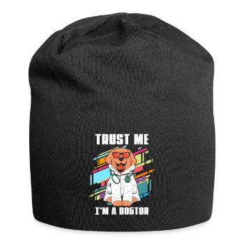 Veterinary Trust Me I'm Retro Doctor Veterinarian - Jersey Beanie - black - Front