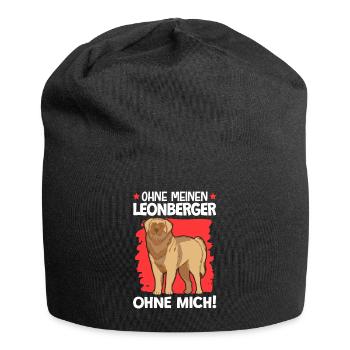 Ohne meinen Leonberger ohne mich - Jersey-Beanie - Schwarz - Vorne