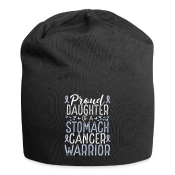 Stomach Cancer Awareness Movement Daughter Ribbon - Jersey-Beanie - Schwarz - Vorne