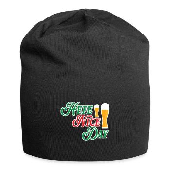 Hefe Nice Day Alkohol Brauer Bierbrauen Bier - Jersey-Beanie - Schwarz - Vorne