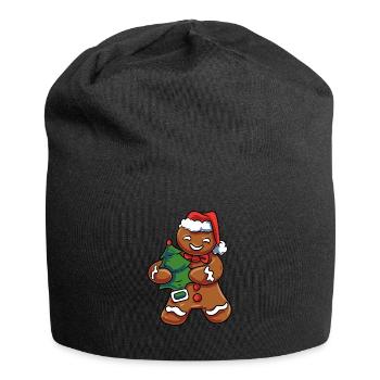 Vintage Gingerbread - Jersey Beanie - black - Front