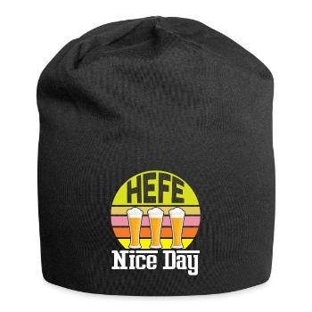 Hefe Nice Day Alkohol Brauer Bierbrauen Bier - Jersey-Beanie - Schwarz - Vorne