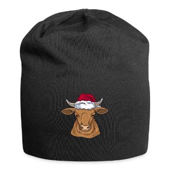 Kuh Viehzüchter - Jersey-Beanie - Schwarz - Vorne