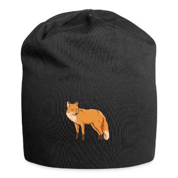 Fuchs Schlaues Wildtier - Jersey-Beanie - Schwarz - Vorne