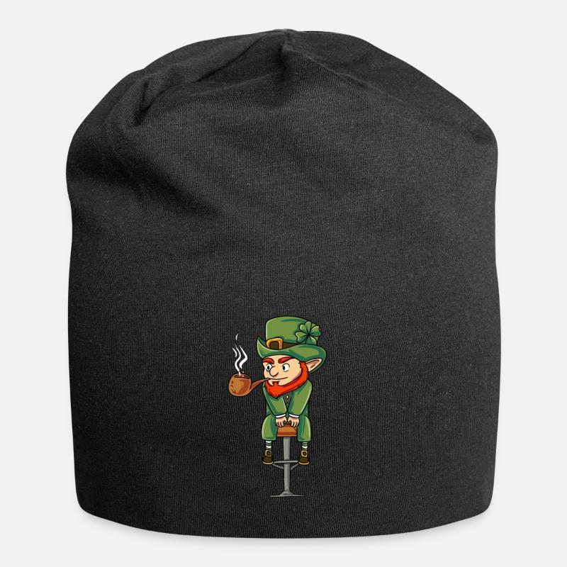 Irischer Kobold Ireland - Jersey-Beanie - Schwarz