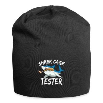 Leg surgery wheelchair lost leg - Jersey Beanie - black - Front