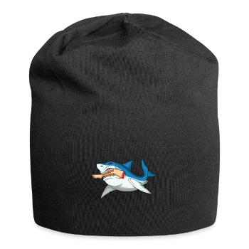 Leg surgery wheelchair lost leg - Jersey Beanie - black - Front