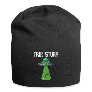 Leg surgery wheelchair lost leg - Jersey Beanie - black - Front