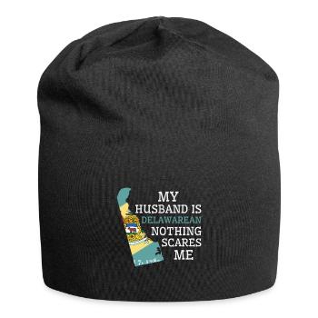 Nichts macht mir Angst Delawarean Husband Delaware - Jersey-Beanie - Schwarz - Vorne