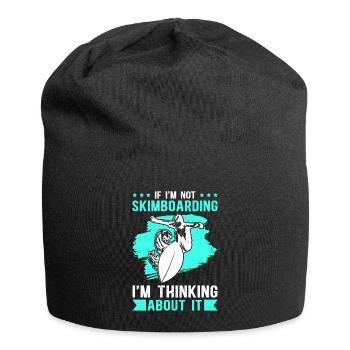 Skimboard Surf Skimbording Skimbording Cadeau - Bonnet en jersey - noir - Devant