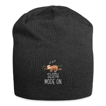 Paresseux disant drôle d’être paresseux - Bonnet en jersey - charbon - Devant