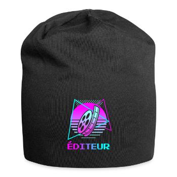 Retro Éditeur Vidéo Édition - Bonnet en jersey - noir - Devant