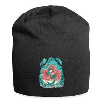 Zombie-Nixe unter Wasser Zombie-Nixe unter Wasser - Jersey-Beanie - Schwarz - Vorne