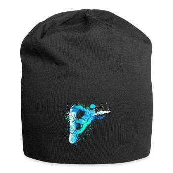 Splash Art Sports d’hiver Snowboarder - Bonnet en jersey - noir - Devant