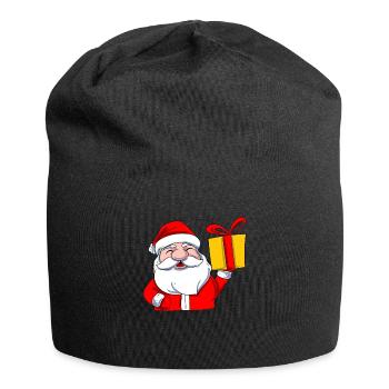Le Père Noël de Xma - Bonnet en jersey - noir - Devant