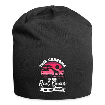 This Grandma Is The Real Queen Of The Bush Safari - Jersey Beanie - black - Front