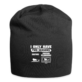 Ich habe nur zwei Gründe, Safari Safari Planung - Jersey-Beanie - Schwarz - Vorne