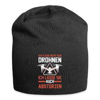 Drohne Pilot Drohnen - Jersey-Beanie - Schwarz - Vorne