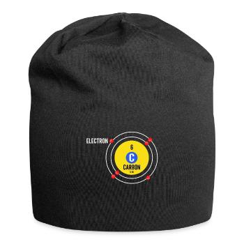 Carbon Atom Chemistry for Chemists Teacher Student - Jersey Beanie - black - Front
