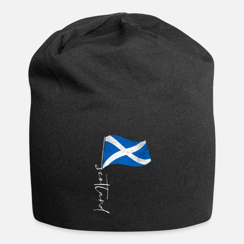 Écosse Drapeau écossais - Bonnet en jersey - noir