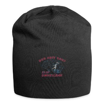 Basketball Geschenkidee Sport Design - Jersey-Beanie - Schwarz - Vorne