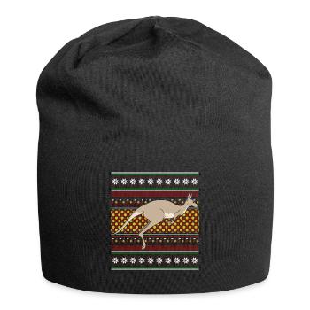 Ugly Christmas Sweater Christmas Kangaroo - Jersey Beanie - black - Front