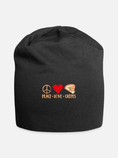Crepe Geschenke für Crêpe Liebhaber - Jersey-Beanie - Schwarz