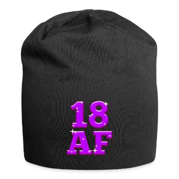 18 Jahre - Jersey-Beanie - Schwarz - Vorne